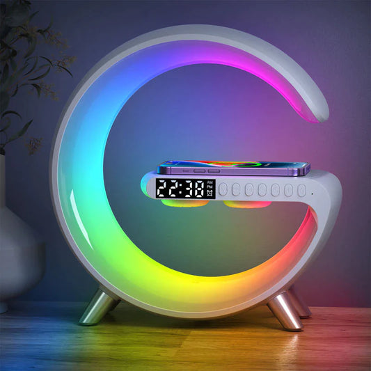 HarmoniGlow™ Lamp Bluetooth Speaker Wireless Charger - LUXEELLESHOP