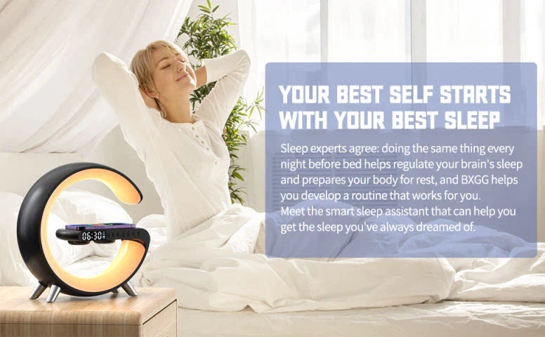 HarmoniGlow™ Lamp Bluetooth Speaker Wireless Charger - LUXEELLESHOP