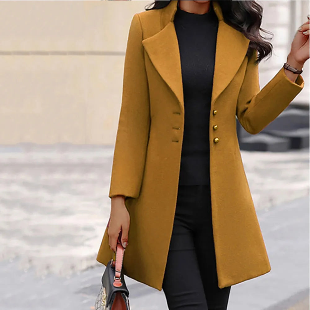 Elegance SlimFit Coat - LUXEELLESHOP