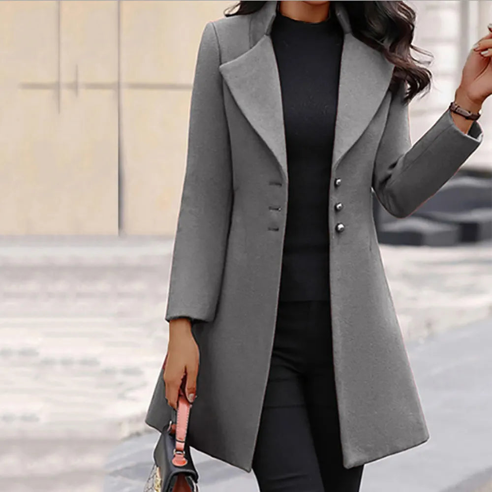 Elegance SlimFit Coat - LUXEELLESHOP