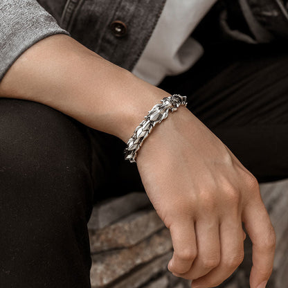 LuxeElleShop Men's Dragon Bracelet - LUXEELLESHOP