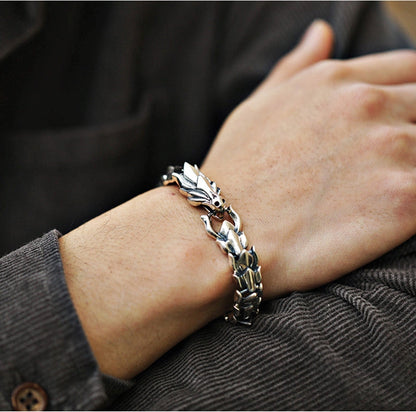 LuxeElleShop Men's Dragon Bracelet - LUXEELLESHOP